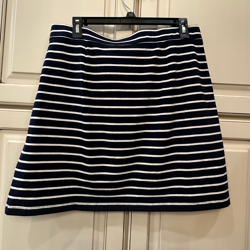 Tommy Hilfiger Blue and White A-Line Mini Skirt Casual - Picture 4 of 5